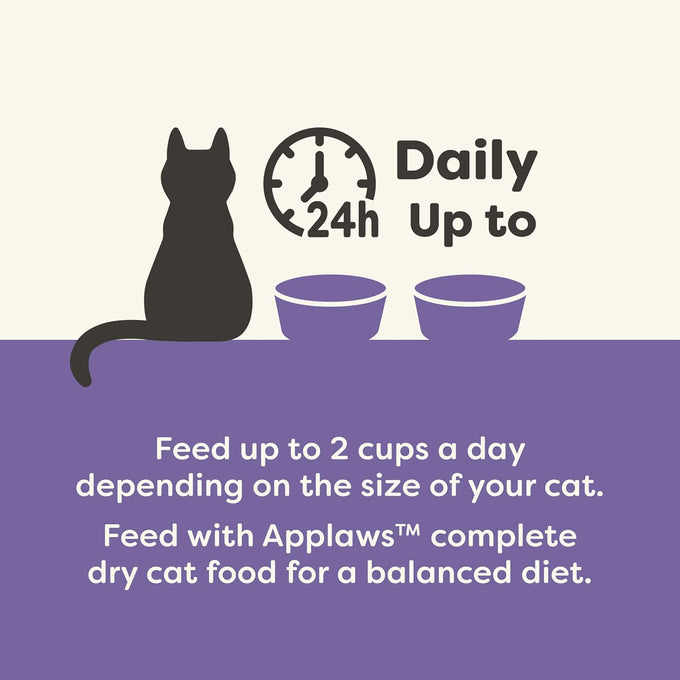 applaws natural wet cat food in broth, high protein variety pack 8 x 2.12 oz easy-open cups