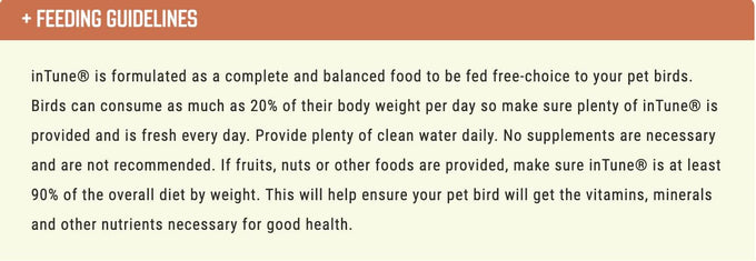 Higgins 2-pack Intune parakeet food, 2 pounds each, complete and balanced diet, plant-based, USA made