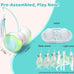 Remote Control Cat Toy with Auto Mode - Interactive Feather for Indoor Cats with LED and Catnip