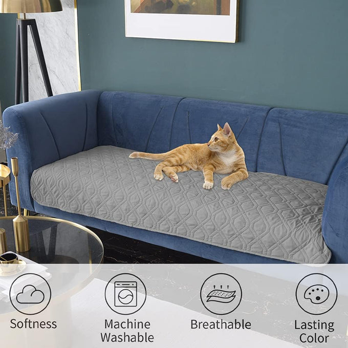 Ameritex waterproof reversible dog bed cover for sofa and couch furniture pet blanket