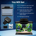 DaToo 1.6 Gallon Ultra-Clear Fish Tank Aquarium Starter Kit with LED Lighting and Filter System for Small Fish and Shrimp