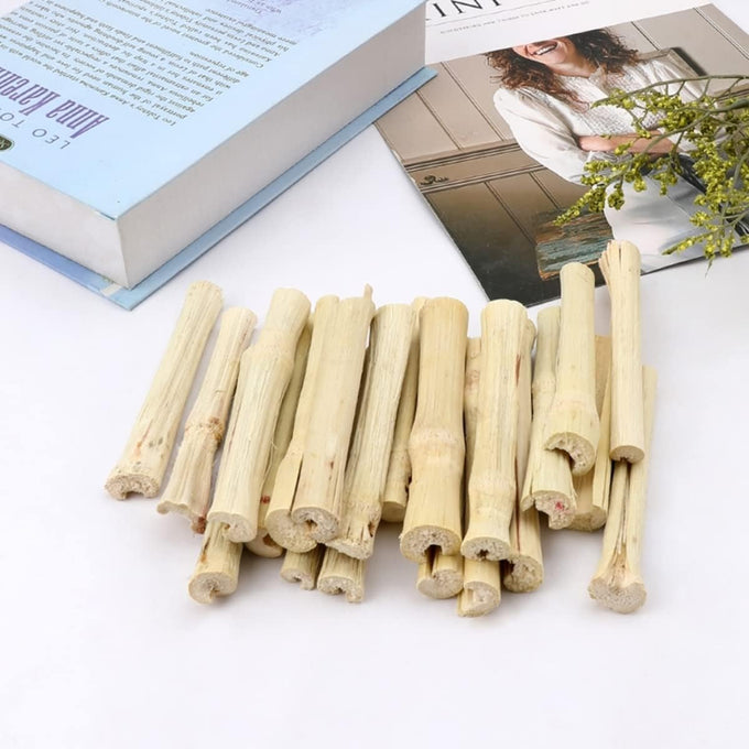 Bamboo Molar Treats for Small Animals, 300g, Natural, 100% Bamboo, Chews for Rabbits, Chinchillas, Guinea Pigs