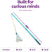 SmartyKat Frisky Flyer Extendable Cat Toy, Blue, One Size, 24" Reach