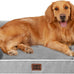 EHEYCIGA Orthopedic Dog Bed for Extra Large Dogs, 44x32Inch Grey Waterproof Memory Foam with Sides and Non-Slip Support