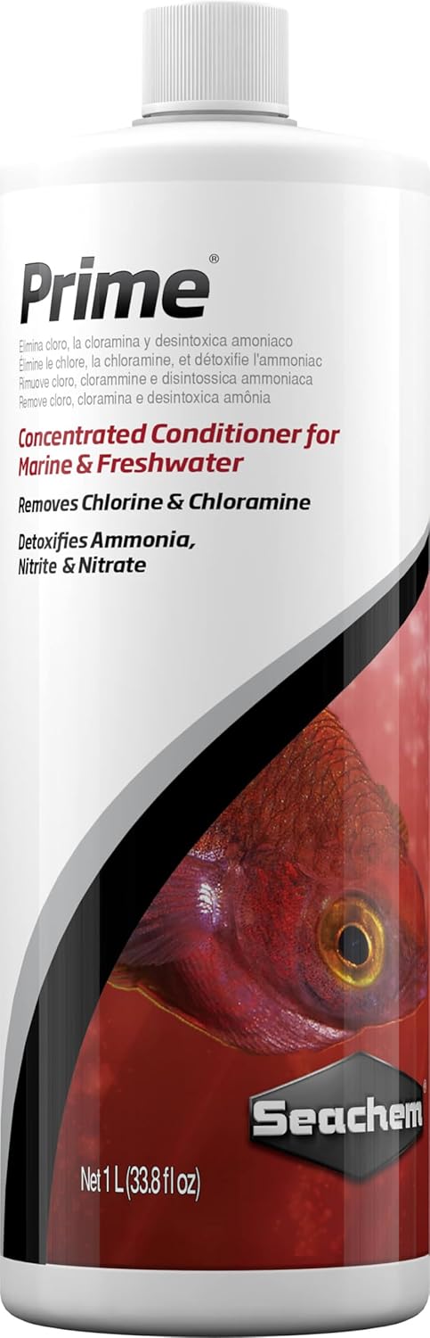 seachem prime freshwater and saltwater conditioner 500ml chemical remover and detoxifier