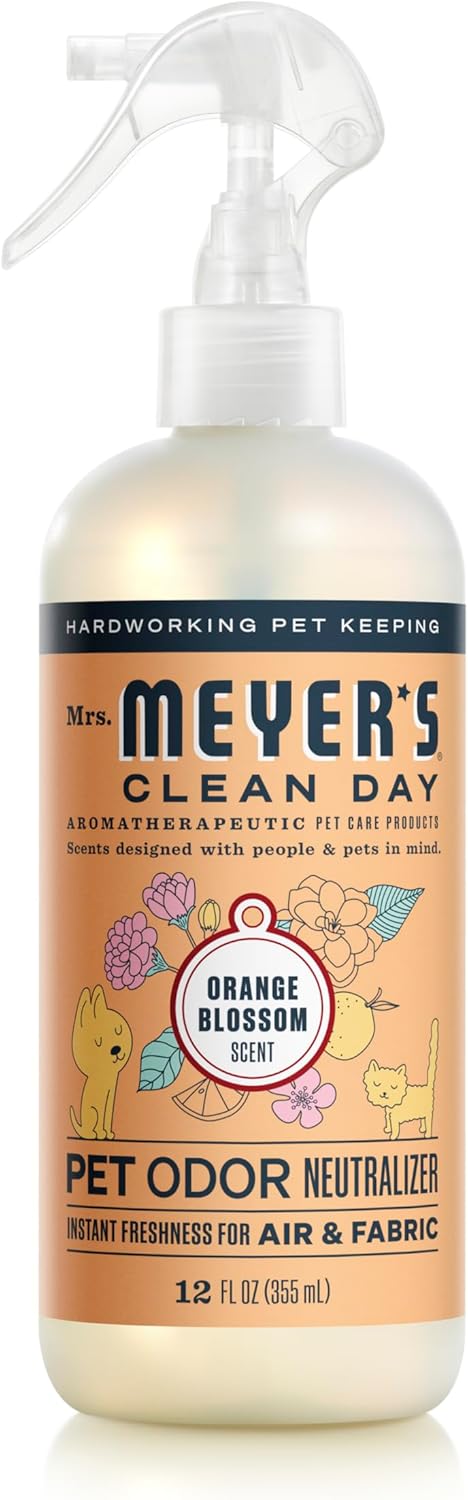 Mrs. Meyer's Clean Day Pet Odor Neutralizer, Coconut Leaf Scent, 12oz for Hard-to-Wash Fabrics and Air