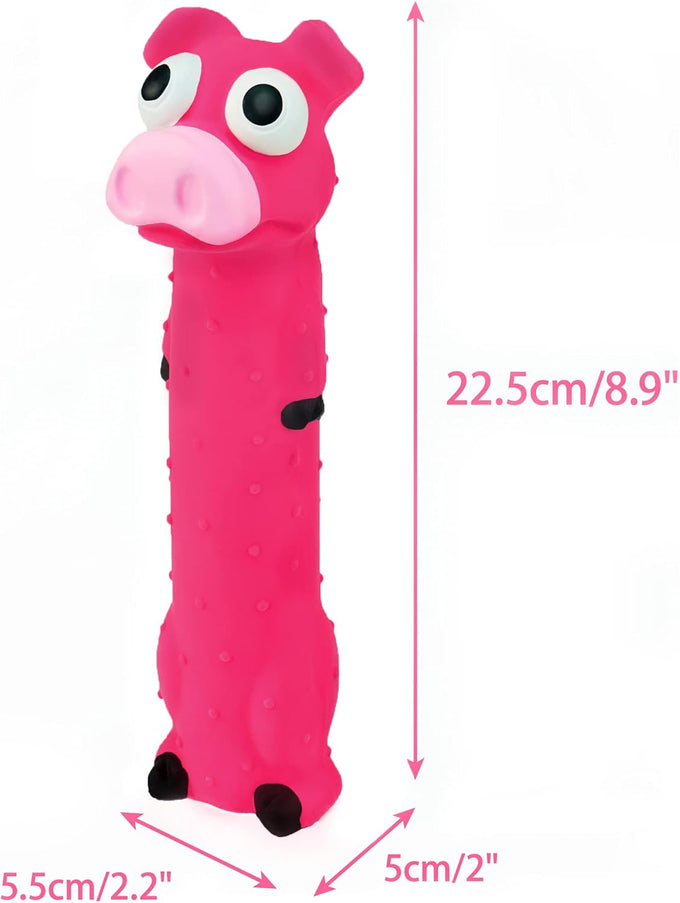 chiwava 3 pack 9 inch squeaky latex dog toys for small medium dogs interactive play