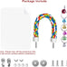 7 inch acrylic bird mirror with rope perch for grey parrots, amazons, parakeets and cockatiels