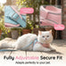 Pink Cat Harness and Leash for Small to Medium Adult Cats with Reflective Strip, Escape Proof and Soft Breathable Vest