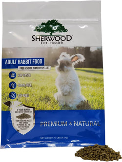 Sherwood Pet Health Timothy Hay Adult Rabbit Food 10lbs Hay-Based, Grain and Soy-Free Digestive Health