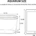 1.7 gallon acrylic aquarium starter kit with LED light and quiet filter, desktop betta fish tank for office or home