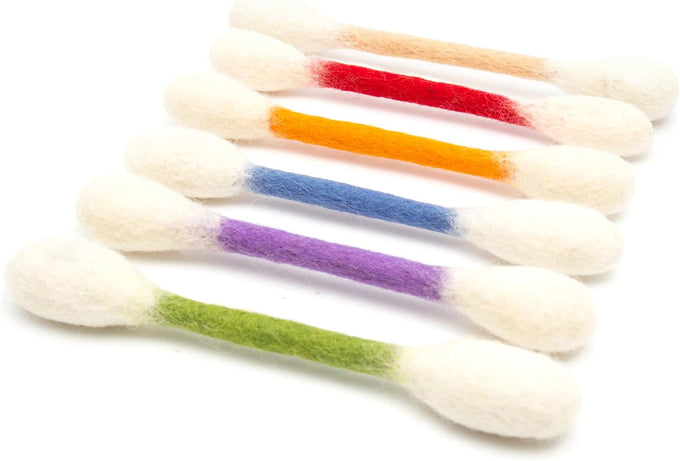 Glaciart One Swab Cat Toys with Organic Catnip - 6 Pack | Durable, Interactive, and Eco-Friendly Cat Accessories