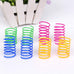 Andiker 12-piece sturdy and heavy plastic interactive cat spiral spring toys for kittens in 4 bright colors