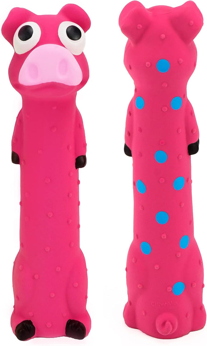 chiwava 3 pack 9 inch squeaky latex dog toys for small medium dogs interactive play
