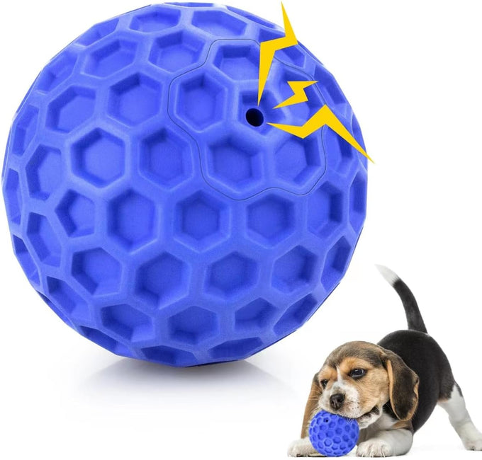 diissknic indestructible squeaky dog ball relieves anxiety, cleans teeth, interactive chew toy for aggressive chewers, large breed outdoor waterproof