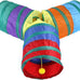 32Pcs Cat Toys Kitten Interactive Pet Toys Assortments, Foldable Rainbow Tunnel, Teaser Wand Fluffy Mouse Crinkle Balls Bell Play for Kitty Cats