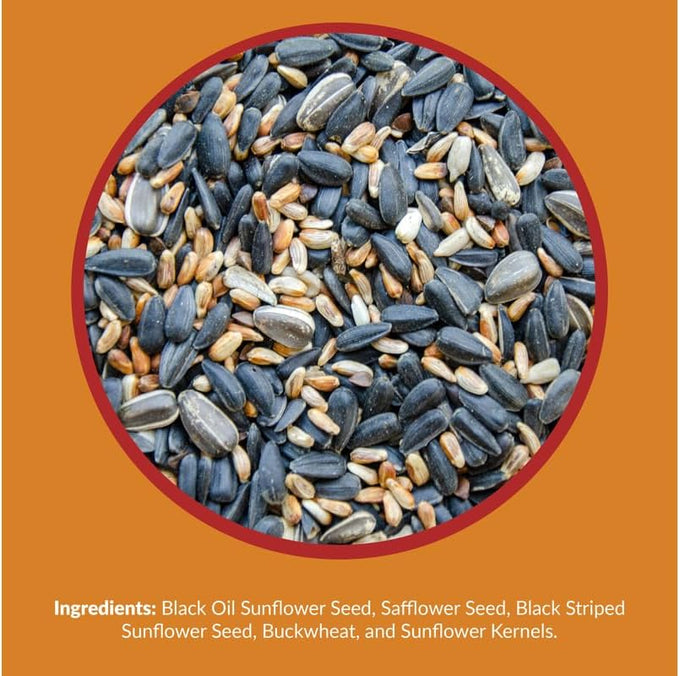 cardinal wild bird seed mix with premium sunflower and safflower seeds 18 lb bag
