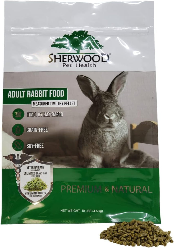 sherwood timothy hay pellet rabbit food 10 lbs hay-based grain-free soy-free adult nutrition