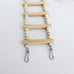 wooden bird hamster climbing swing toys cage accessories parrots hamsters parakeets cockatiels 20 steps