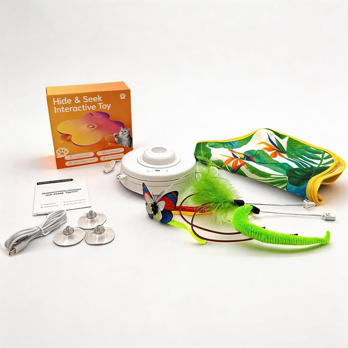 interactive cat toys with butterflies feathers realistic sounds touch-activated rechargeable for bored adult cats home alone