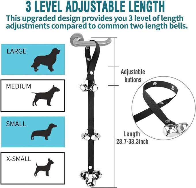bluetree premium quality dog doorbells for potty training adjustable door bell