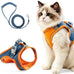 Pink Cat Harness and Leash for Small to Medium Adult Cats with Reflective Strip, Escape Proof and Soft Breathable Vest