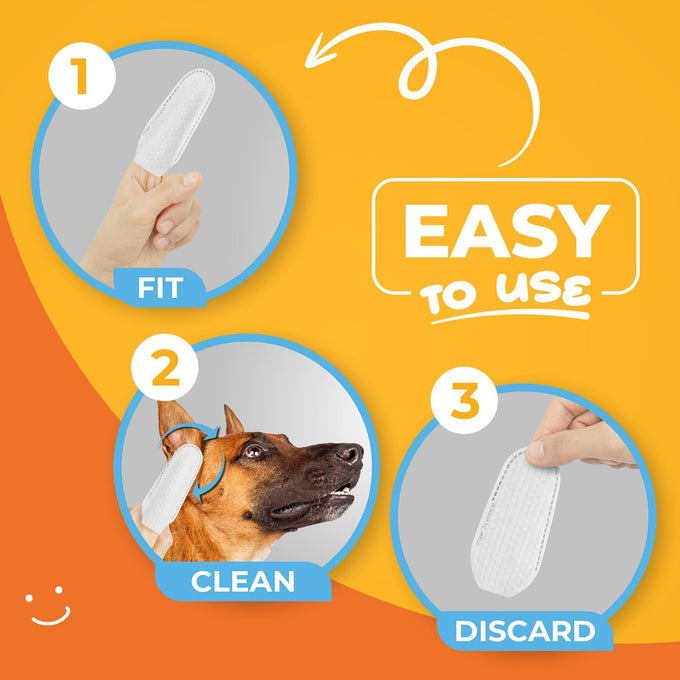 Paw Science dog ear cleaner wipes for dogs and cats, coconut formula, soothing, deodorizing itchy ear relief solution