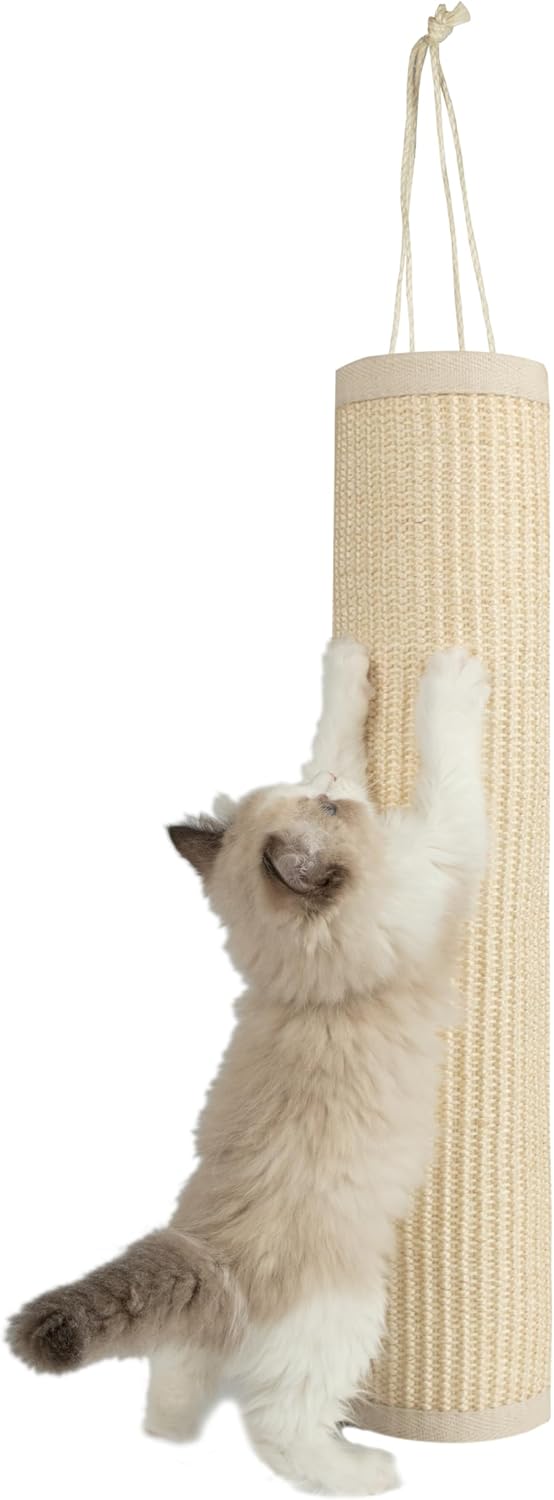 Best Pet Supplies Catify Beige Cat Scratcher, Peel & Stick, Claw Safe, Furniture Saver, Indoor Play, Natural Cat Behaviors, Heavy Duty, L: 39"