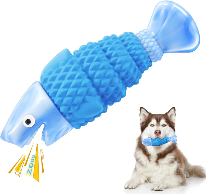 WinTour Tough Dog Toys for Aggressive Chewers, Indestructible Bacon Flavor Chew