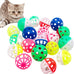 pet show 20 pcs cat crinkle toy ball 2.5inch mylar cat pounce chase toys colorful paper