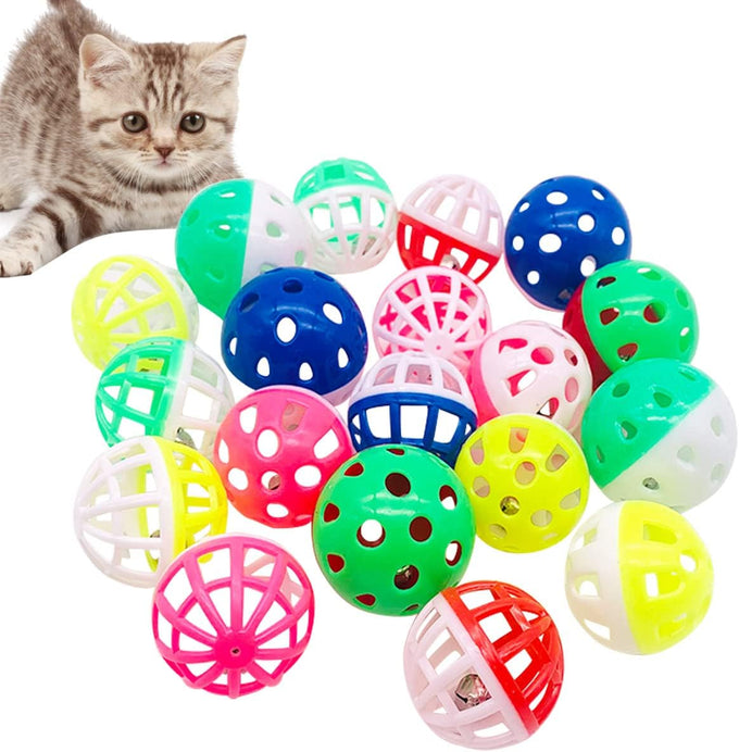 pet show 20 pcs cat crinkle toy ball 2.5inch mylar cat pounce chase toys colorful paper