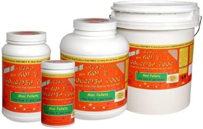 Microbe-Lift Mini Floating Fish Food Pellets for Small Live Goldfish and Koi, 2.25 Pounds, Pond and Water Garden Use