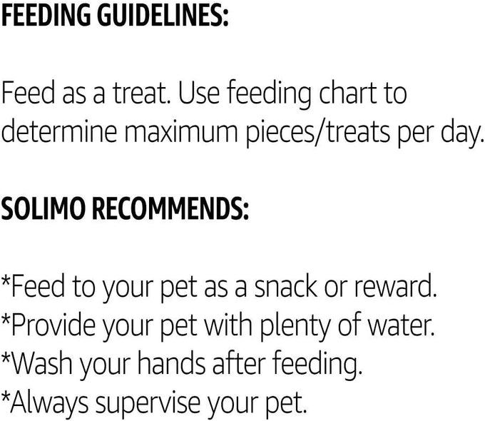 Solimo Amazon brand duck jerky dog treats, 2 pounds, no corn, wheat, soy or gluten
