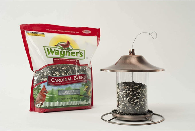 Wagner's Cardinal Blend Wild Bird Food 2-Pack, 12-Pound, 60% Black Oil Sunflower Seeds and 40% Safflower Seeds