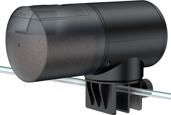 Pawfly Automatic 60ml Fish Feeder for Aquarium 5-20 Gallon Tanks, Battery Operated, Adjustable Feeding