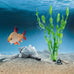 MyLifeUNIT Artificial Seaweed Aquarium Plant Decorations 10 PCS, 12 Inches Tall, Green Plastic PVC