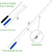 No Chemical Dyeing Cat Feather Toys - Includes Cat Wand and Natural Feather Refills for Indoor Cats - Safe and Eco-Friendly
