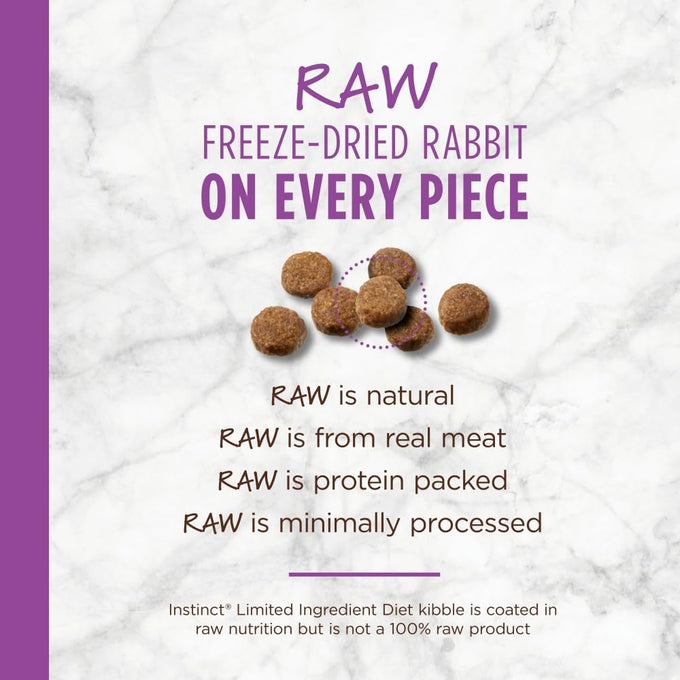 Instinct Limited Ingredient Diet natural grain free dry cat food real rabbit 4.5 lb bag