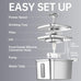 Veken Stainless Steel Cat Water Fountain, 108oz/3.2L Automatic Pet Fountain with 3 Replacement Filters & Silicone Mat, Silver