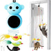 Interactive 2-in-1 Laser Pointer Cat Toy with Flying Bird and Smart Moving Wand