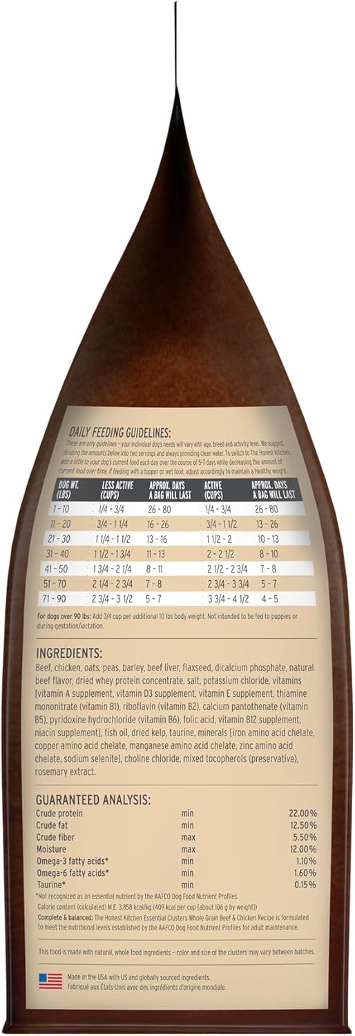 The Honest Kitchen Human Grade Essential Clusters Dry Dog Food