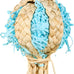 Bird foraging shredder hanging toy with bell for parakeet, parrot, conure, cockatiel, and lovebird birds, pink, 1 pack
