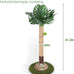Monstera 41in Cat Scratching Post with Sisal Rope Tower and Hanging Mouse Toy for Indoor Adult Cats