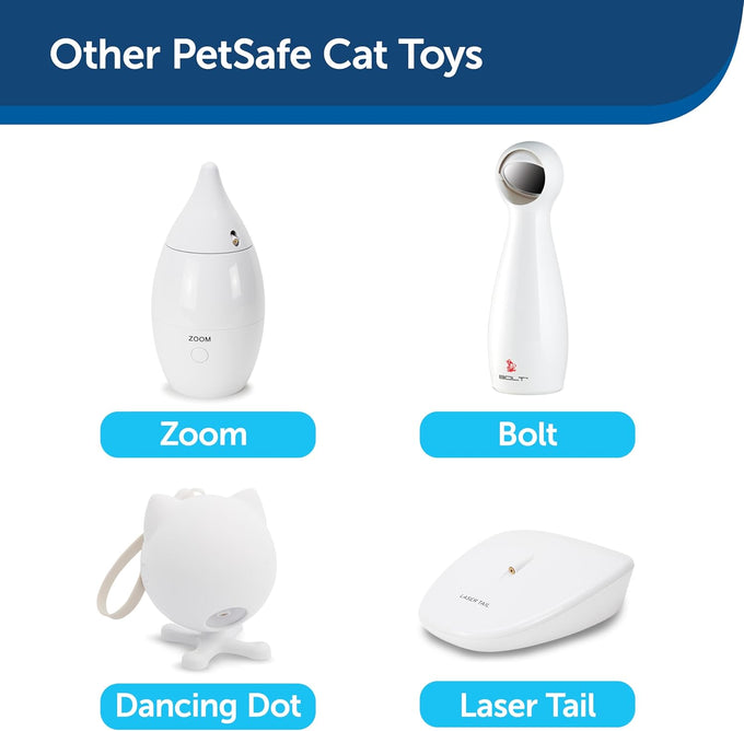 PetSafe Slimcat Slow Feeder Ball for Cats - Interactive Puzzle Game with Adjustable Openings and Portion Control (Blue)