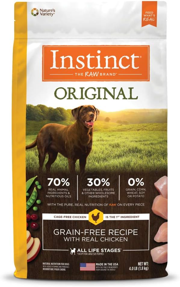 Instinct Original Grain-Free Raw Coated Chicken Dog Food, 22.5 lb