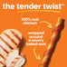 Hartz Oinkies Tender Twists Rawhide-Free Chicken Breast Dog Chews with Real Chicken Breast 36 Count
