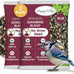 Happy Wings 5lb No Grow Songbird Bird Seed Mix with Sunflower, Safflower & Peanuts for Outside Feeders