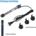 Hitop 50w submersible aquarium heater for 8-16 gal fish tanks with adjustable thermostat