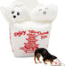Andi's Dumpling Large 2 in 1 Interactive Dog Toy with Plush Exterior and Squeaker, Teaser Ball Inside for Large Dogs