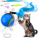 speedy interactive cat toy ball with feather tails automatic rolling indoor cat stimulation gift